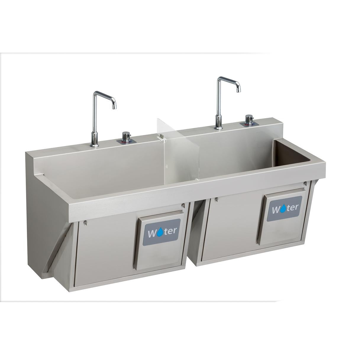 BSC PREFERRED Bsc Preferred EWSF26026KWC Double Station Scrub Sink Kit
