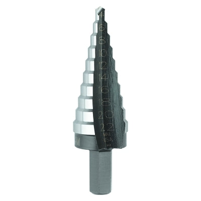 Irwin 11104 High Speed Steel Step Drill Bit 4 mm to 22 mm 10 Steps