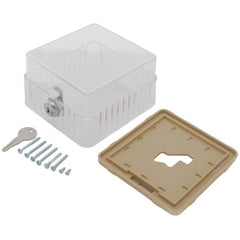 Diversitech 585-TG5 Thermostat Guard Clear Plastic 3-1/2 x 3-1/4 x 2-1/4 with Two Bases