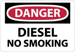 ACCUFORMNMC Accuformnmc D18RB Danger Diesel No Smoking Sign
