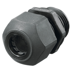 Hubbell SEC50BA 1/2 Inch Threaded 0.17 to 0.45 Inch Black Non-Metallic Low Profile Cord Connector