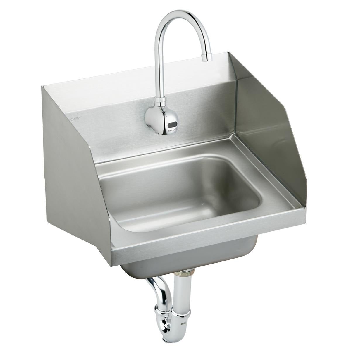 BSC PREFERRED Bsc Preferred CHS1716LRSSACTMC Wall Hung Handwash Sink Kit