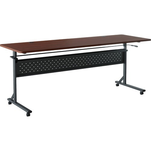 LORELL Lorell LLR60761 Flip Nesting Training Table 72x24 Mahogany