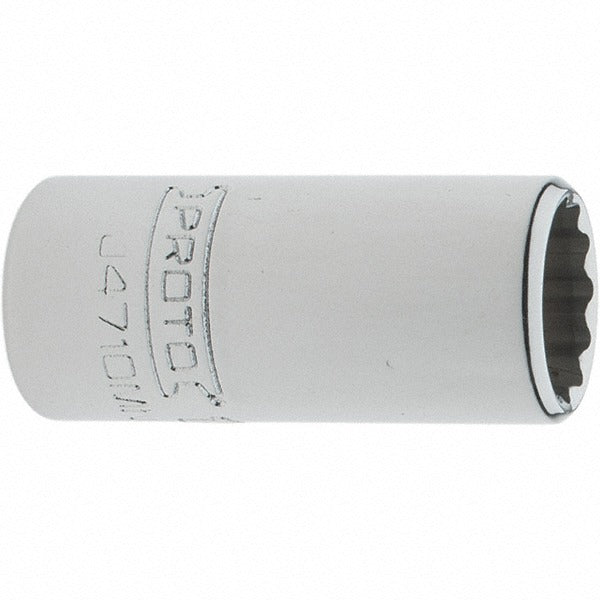PROTO Proto J4710MN 10mm 12-point 1/4 Drive Hand Socket