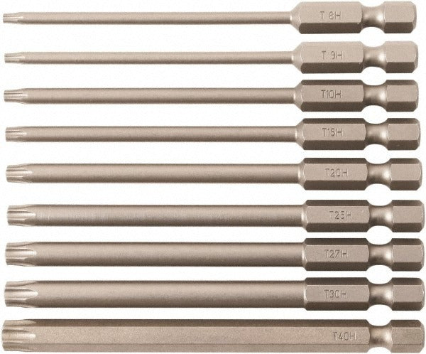 WIHA Wiha 76092 Torx Bit Set 9 Piece 1/4 Inch Hex Drive