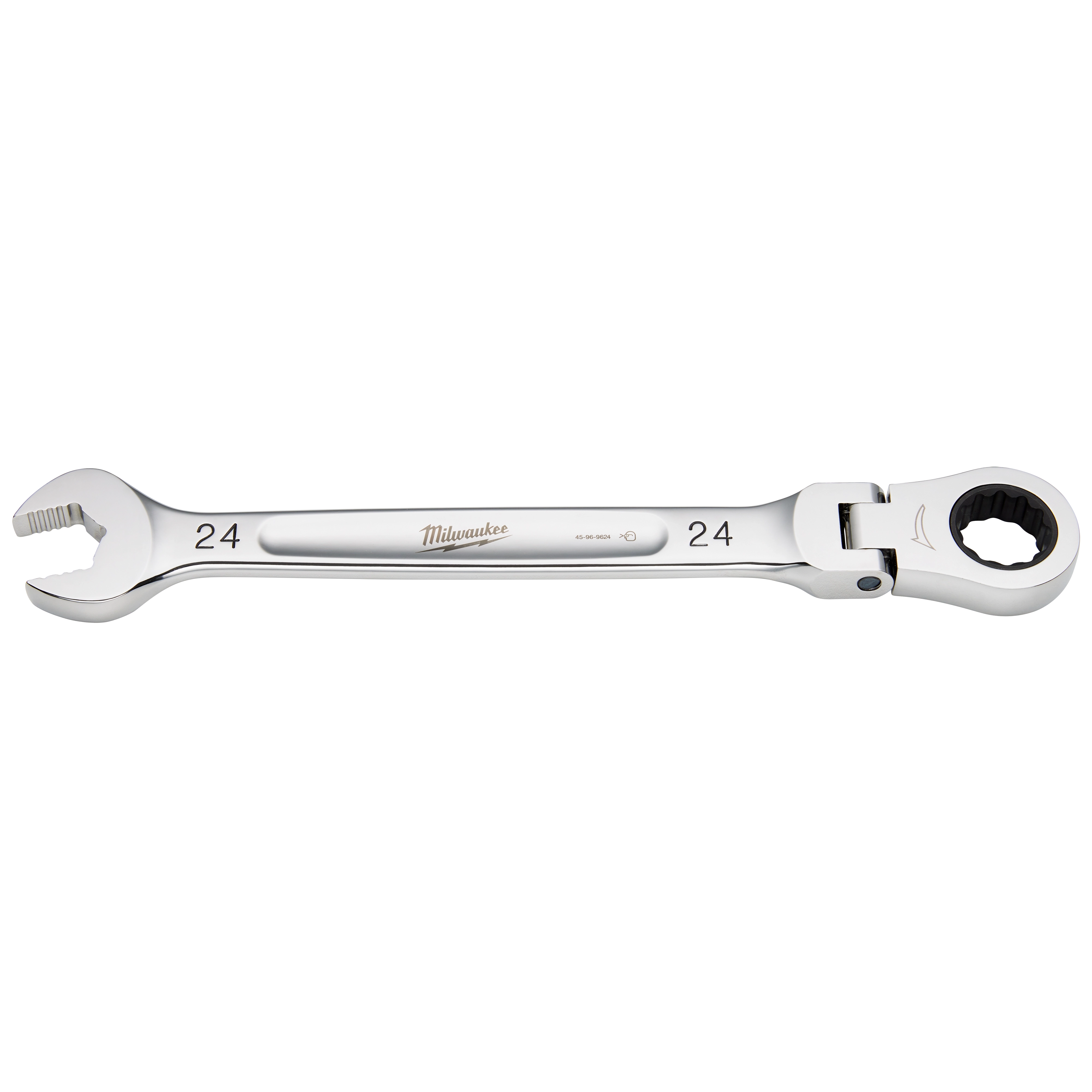 MILWAUKEE Milwaukee 45-96-9624 24mm Flex Head Ratcheting Combination Wrench (2.5 degrees / 24 mm)