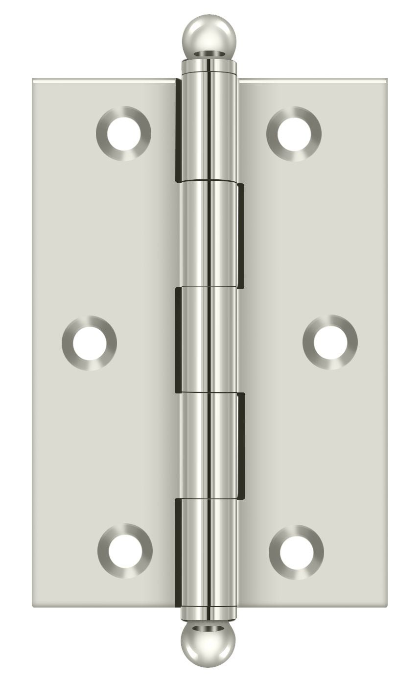 DELTANA Deltana CH3020U14 Hinge Ball Tips 3x2 Inch Bright Nickel