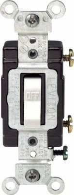 LEVITON Leviton Mfg Co C22-05501-LHW Illuminated Toggle Switch 5-pack