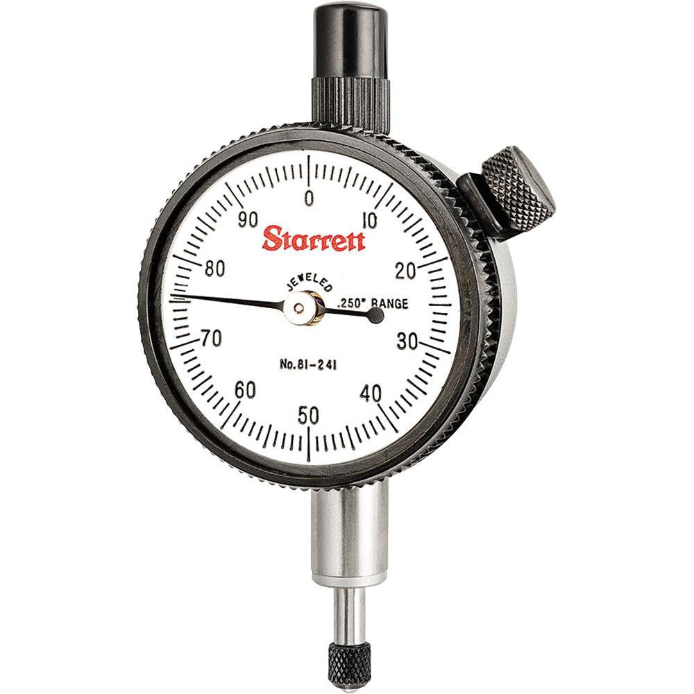 STARRETT Starrett 53428 Dial Drop Indicator 0.25 in Range Lug Back