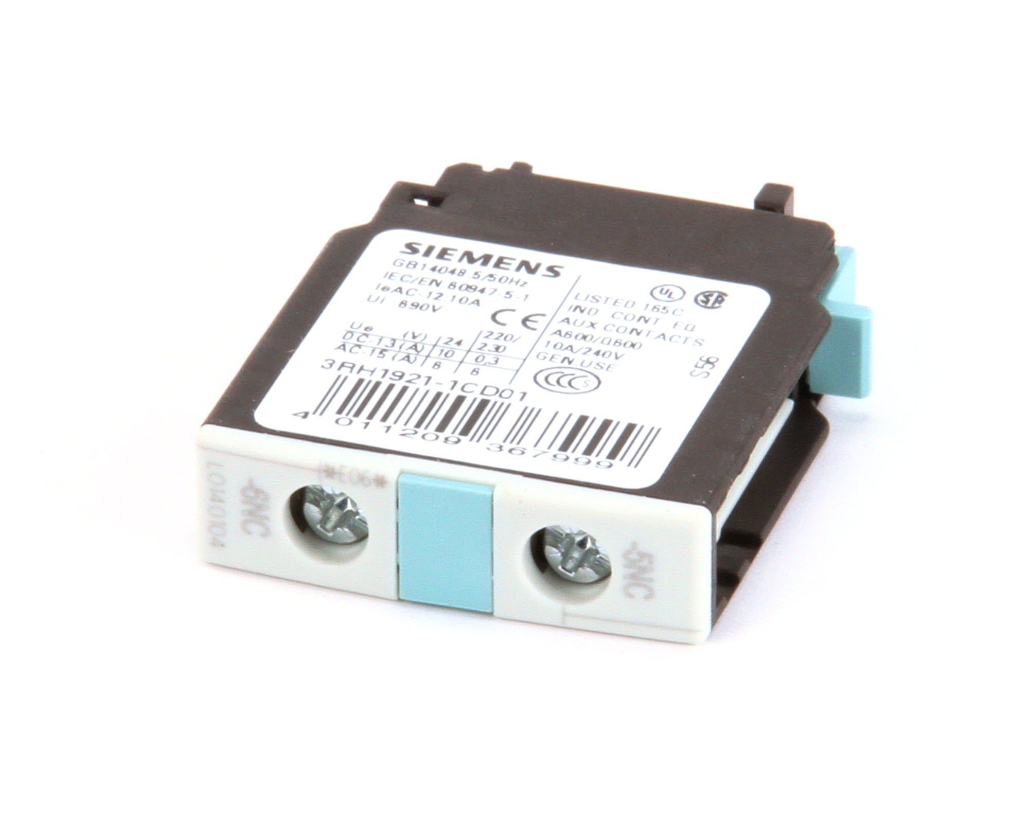 MEIKO Meiko 9518320 Auxiliary Switch 1 Normally Closed Contact Each (3RH1921-1CD01)