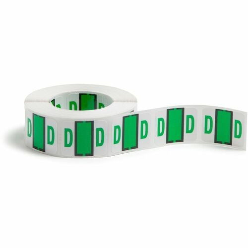 SMEAD Smead SMD67074 End-tab Alpha Label Light Green 1.25x1in