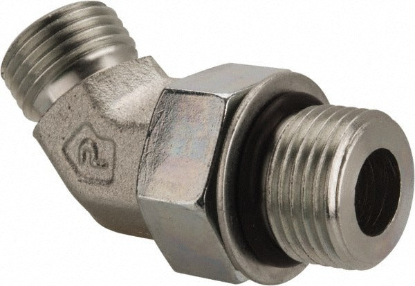 PARKER Parker 6-8 V5OLO-S Male 45 Elbow Fitting 3/8 in Od Orfs Sae-orb