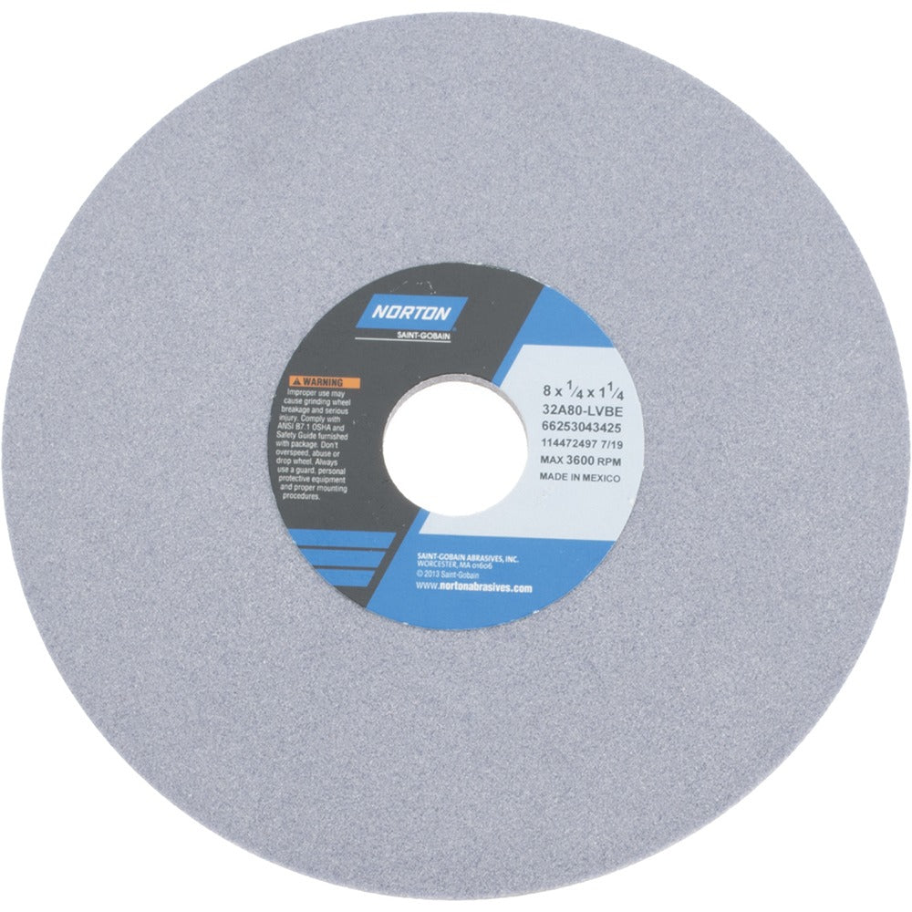 NORTON Norton 66253043425 Surface Grinding Wheel 8in 80 Grit