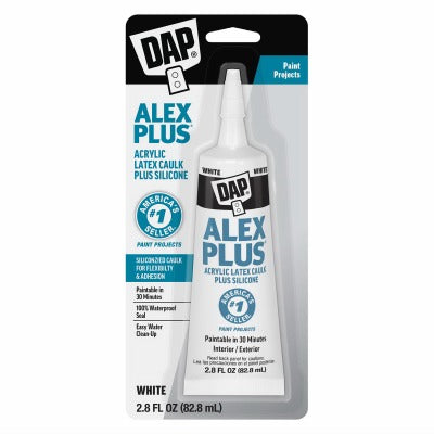 DAP Dap Global Inc 7079800956 Acrylic Latex Caulk 2.8 Oz White
