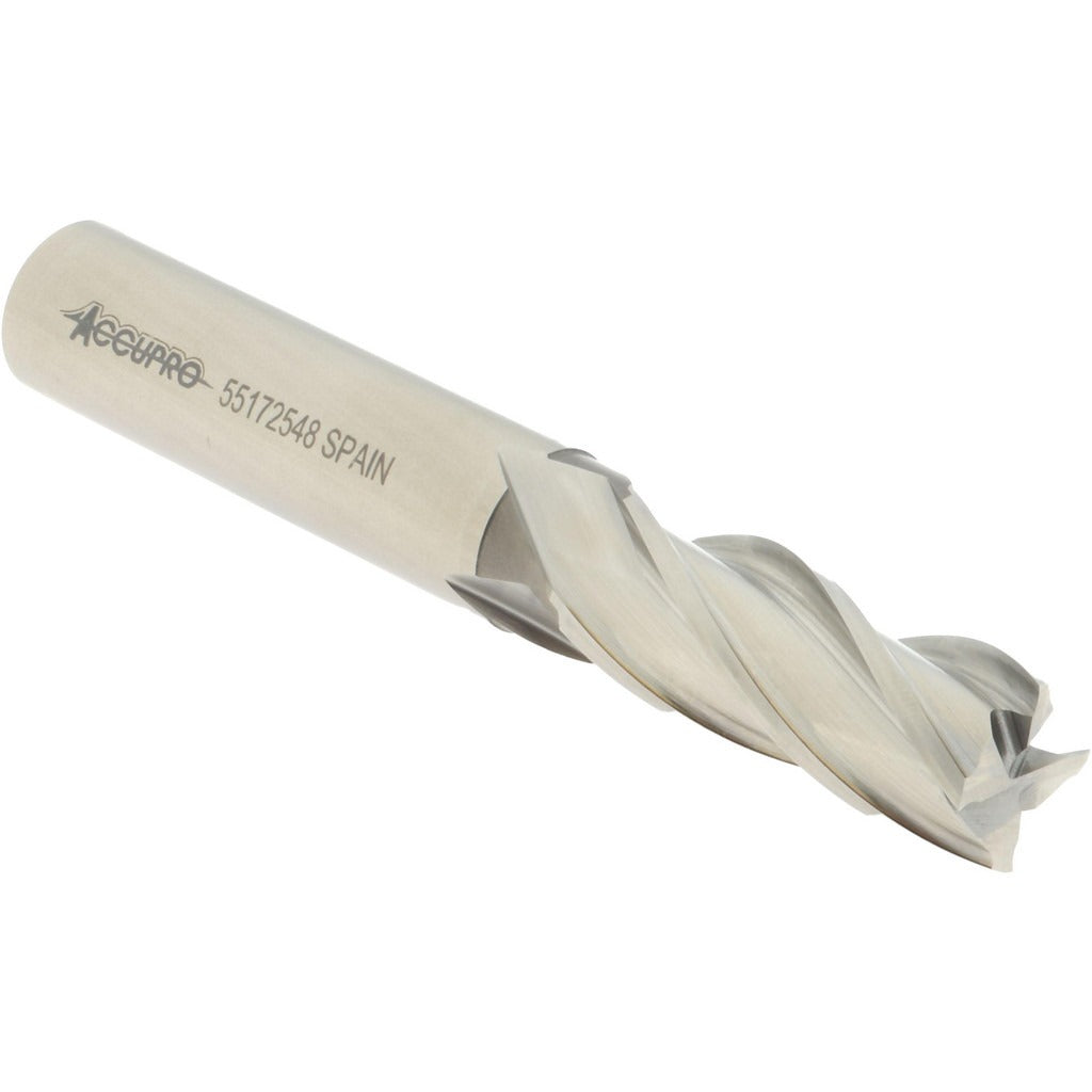 ACCUPRO Accupro 39461 Square End Mill 1/2 in 4 Flute Powdered Metal