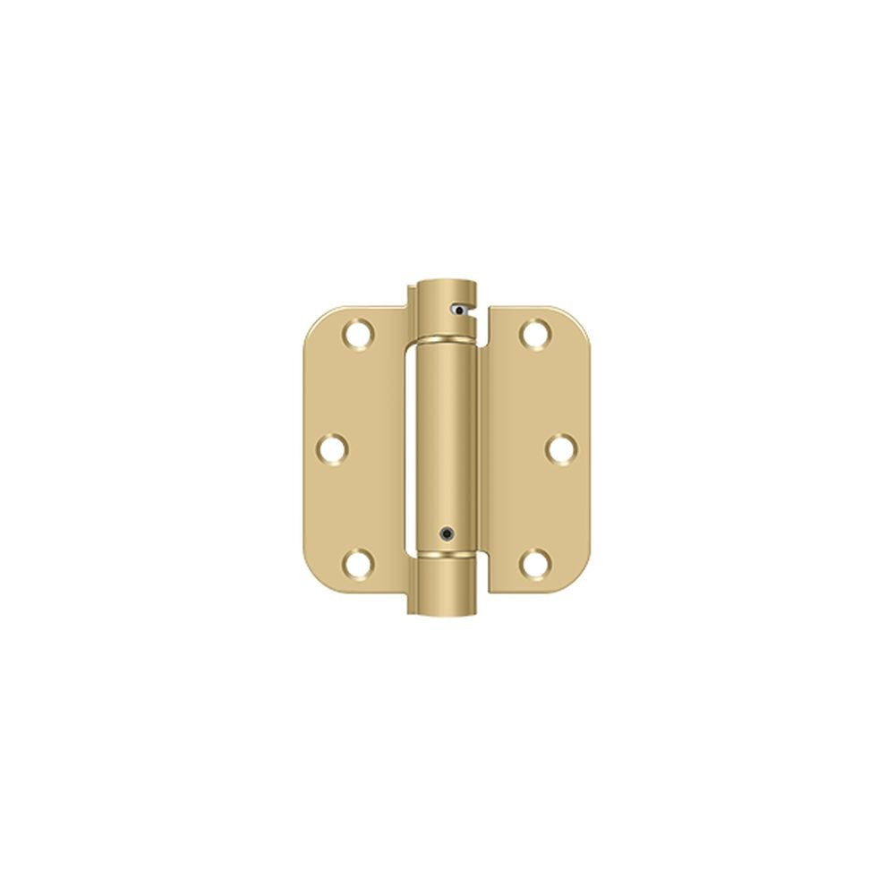 DELTANA Deltana DSH35R53/4 Spring Hinge 3.5x3.5 Bright Brass