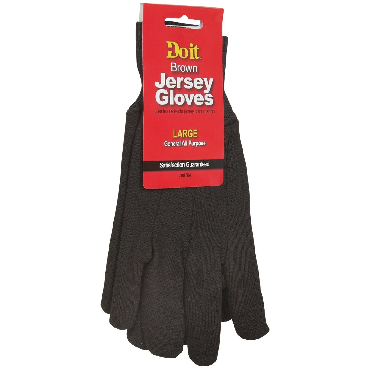BSC PREFERRED Bsc Preferred 708764 Large Brown Jersey Work Glove