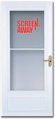 LARSON Larson Mfg Co 83080032 Retractable Screen Door 36x81 White