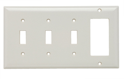 Legrand SP326LA Pass & Seymour Combination Wall Plate Standard Light Almond