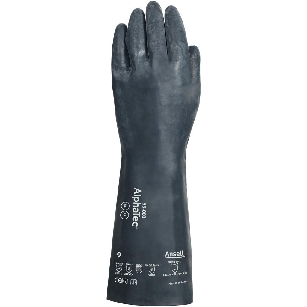 ANSELL Ansell 53002080 Neoprene Chemical Resistant Gloves Size 8