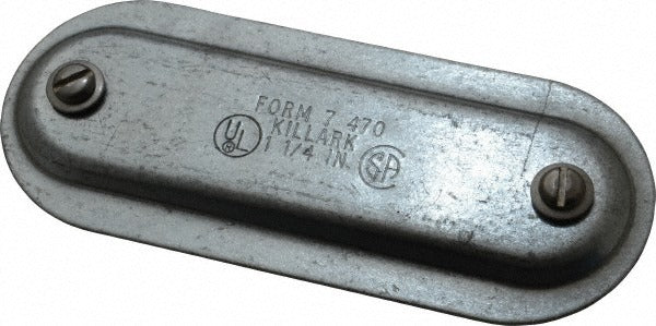 HUBBELL KILLARK Hubbell Killark 470 Steel Conduit Body Cover Plate 1-1/4 in