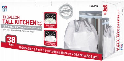 BERRY GLOBAL Bsc Preferred 1200044 Tall Kitchen Trash Bag 13 Gallon