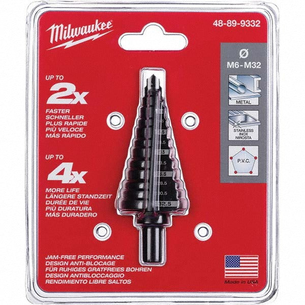 MILWAUKEE Milwaukee Tool 48-89-9332 Step Drill Bit 13 Sizes Hss