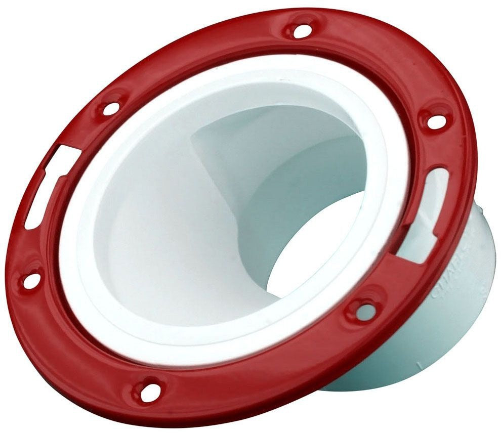 CHARLOTTE CHARLOTTE P820(05920) PVC Closet Flange Offset Adjustable With Metal Ring Hub 4 x 3