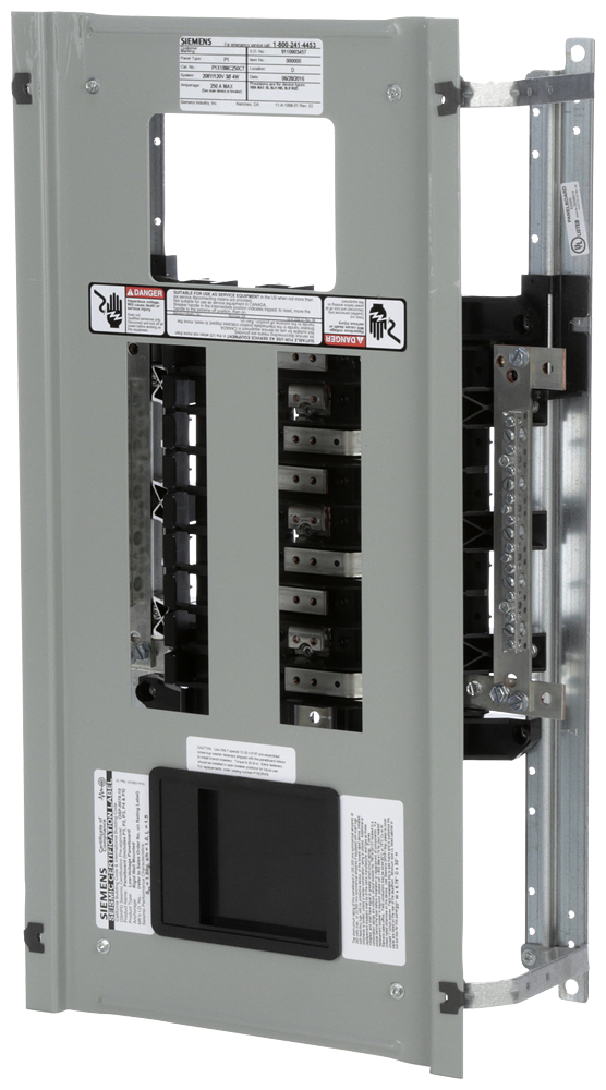 Siemens P1X18MC250CT 208 Star/120 Volt 250 Amp 3-Phase 4-Wire Copper Bus Convertible Main Panelboard Interior