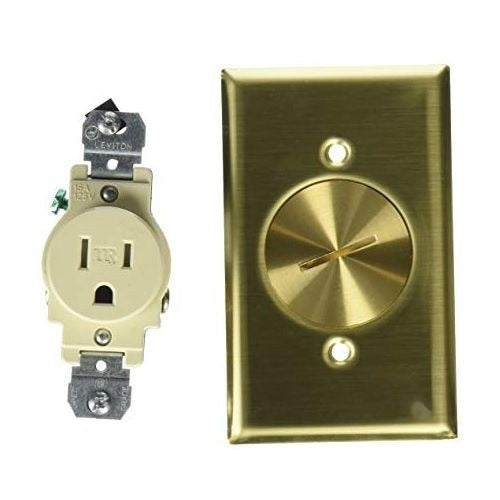 MULBERRY METAL PRODUCTS Mulberry Metal Products 94111 1-Gang Wallplate 20A TL (Standard 4.5 x 2.75 in)