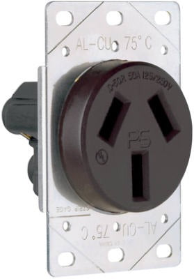 LEGRAND Pass Seymour 3890CC6 Range Outlet 50A Nema 10-50 Black