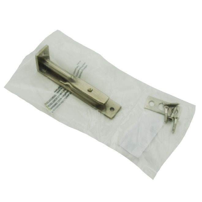 IVES Ives 261B15 Manual Flush Bolt 4 in Solid Brass Satin Nickel