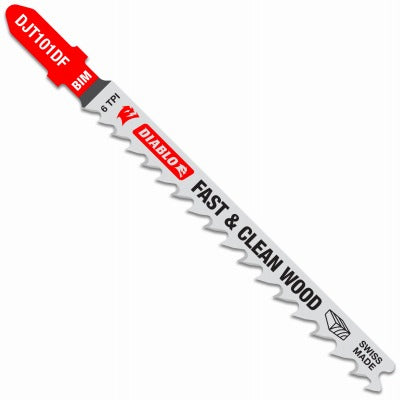 DIABLO Freud DJT101DF5 Bi-metal Jig Saw Blade 4 in 6 Tpi 5 Pack