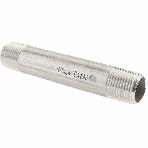 VALUE COLLECTION Value Collection 4BN1/2*41/2 Ss Pipe Nipple 1/2 in Sch 40
