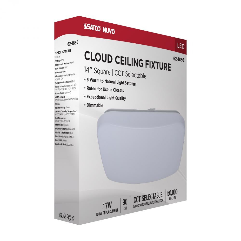 SATCO-NUVO Satco-Nuvo 62-1856 14 Inch LED Cloud Fixture 17W (14 Inch) 62-1856