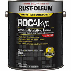 Rust-Oleum 634402 Black Paint 1 Gal DTM 7400 System