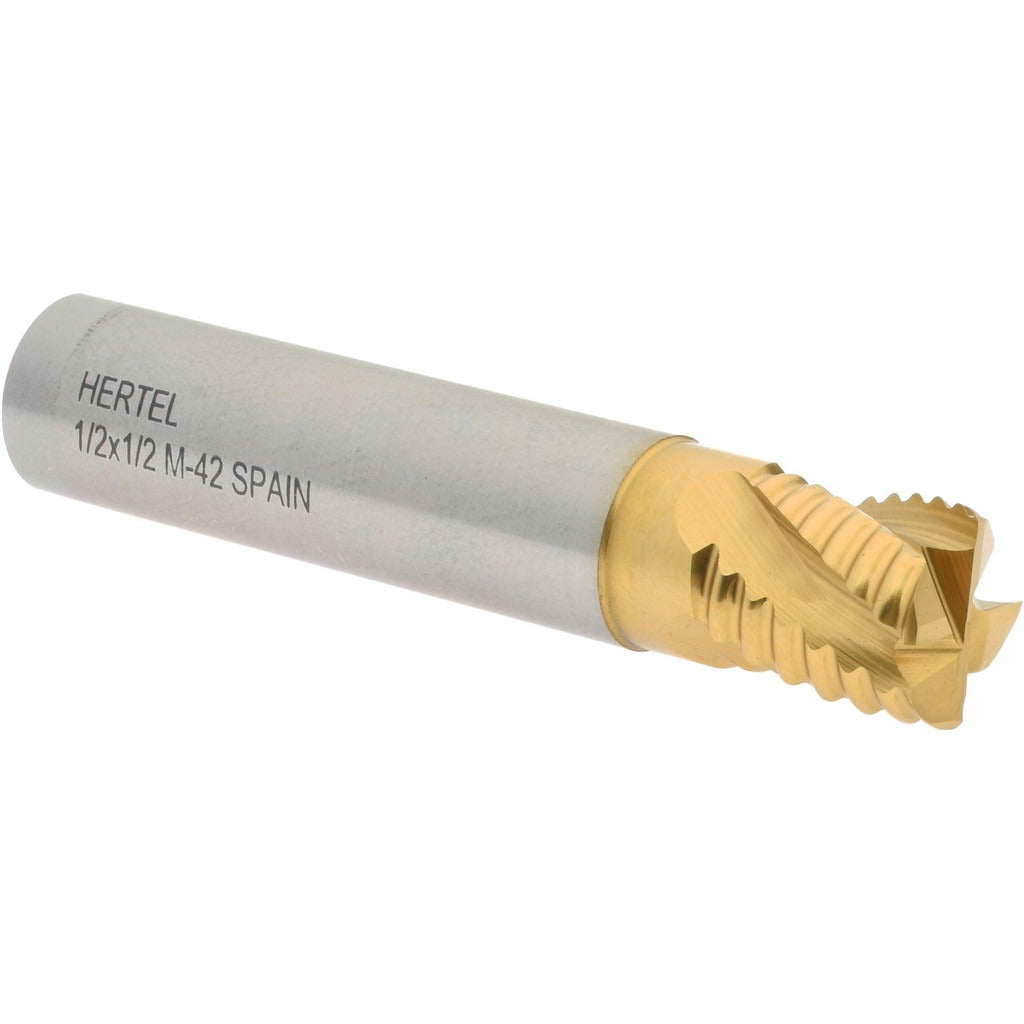 HERTEL Hertel 06822225 Roughing End Mill 1/2 in 4 Flute Cobalt