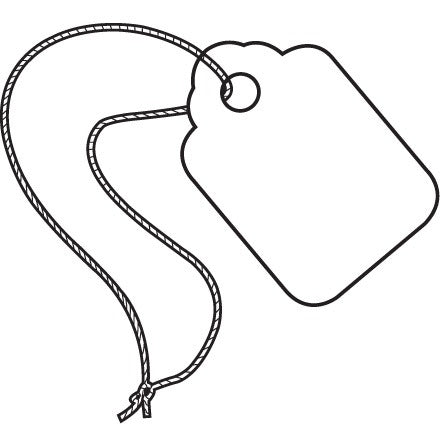BSC PREFERRED Bsc Preferred G26007 Merchandise Tags Pre-strung 1000 Per Case