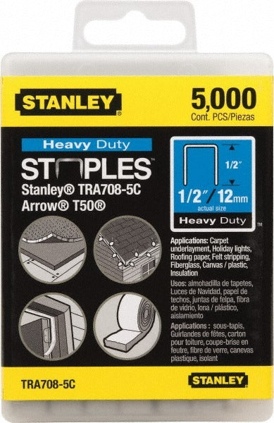 STANLEY Stanley TRA708-5C Power Crown Staple 1/2 in Leg 5000 Pack