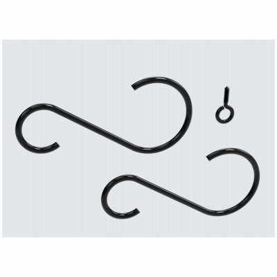NATIONAL HARDWARE National Mfg N275-180 Black Extension Hook Kit 6 Inches
