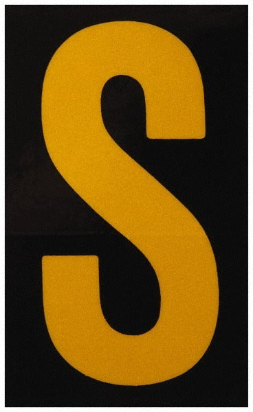 STRANCO Stranco RUM5PK-200-S Letter S Reflective Label 5 Pack