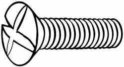 VALUE COLLECTION Value Collection MPOX05020-050BX M5x0.8 Phillips Oval Screw