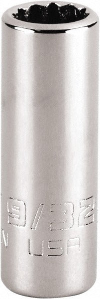 PROTO Proto J4709N 9/32 Inch 12-point Hand Socket 1/4 Drive