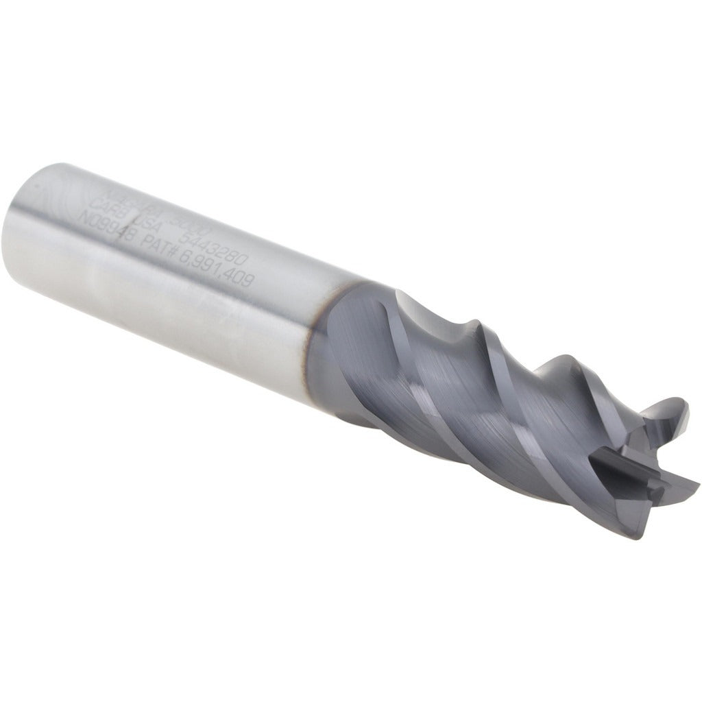 SECO TOOLS Seco 03084170 Corner Radius End Mill 0.5in 4 Flute Altin