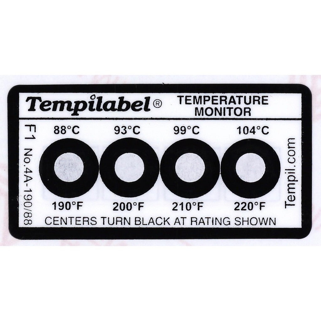 TEMPIL Tempil 26703 Temp Indicating Label 88 93 99 104C 10 Pack
