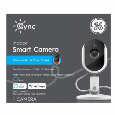 GE G E Lighting 93128850 Indoor Smart Camera 1080p Hd