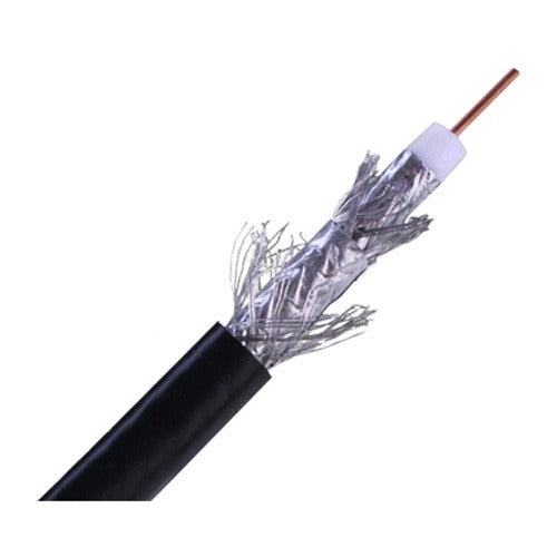WIREPATH Wirepath NST-RG6Q-500-BLK RG6 Coax Cable 500ft Black