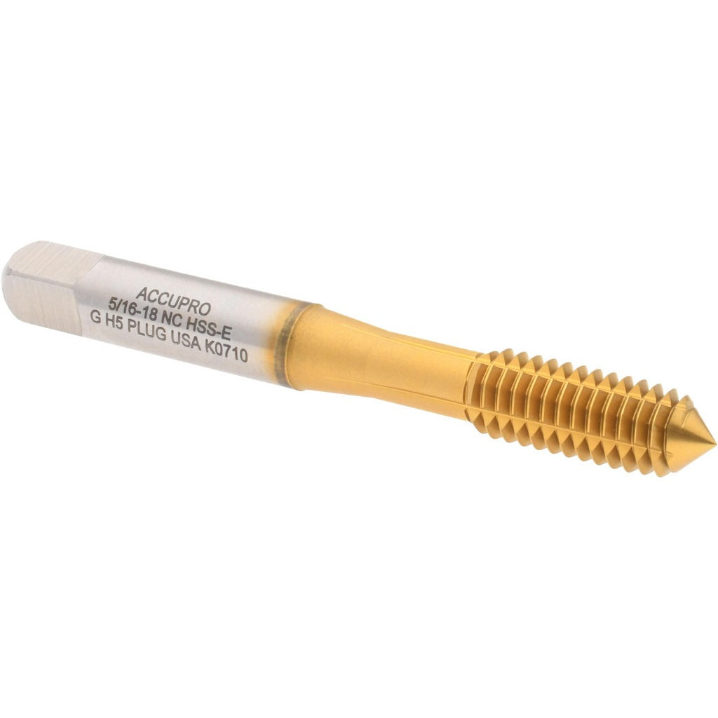 ACCUPRO Accupro 13105-00T Thread Forming Tap 5/16-18 Unc Plug Tin