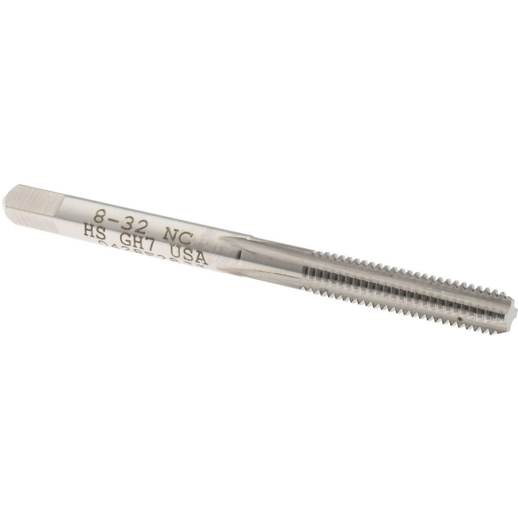 HERTEL Hertel K008199AS Straight Flute Tap 8-32 Unc Bottoming Hss