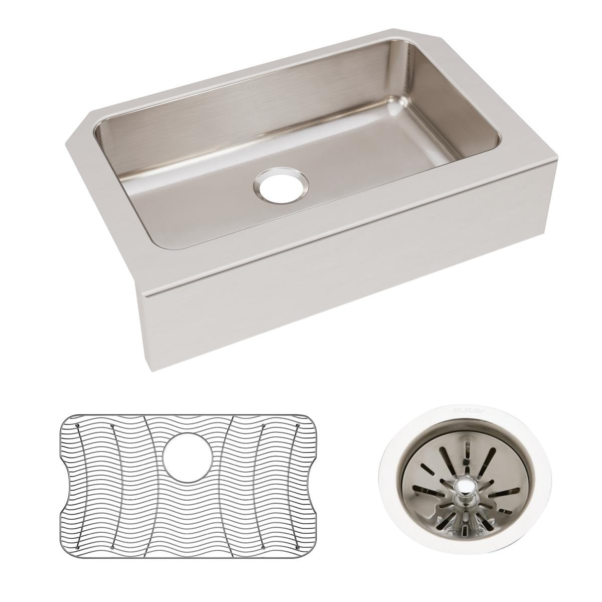 BSC PREFERRED Bsc Preferred ELUHFS2816DBG Farmhouse Kitchen Sink